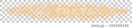 Golden shining bokeh lights with glowing particles on transparent background. PNG. 104204240