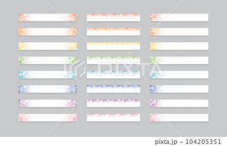 三角形テクスチャのバナー・見出し・タイトル・フレーム/ベクター 三角形テクスチャのバナー・見出し・タイトル・フレーム/ベクター 104205351