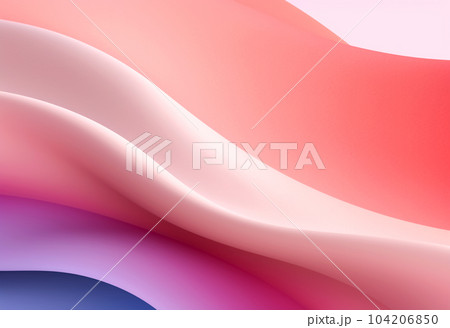パステルカラーのダイナミックウェーブ背景 104206850