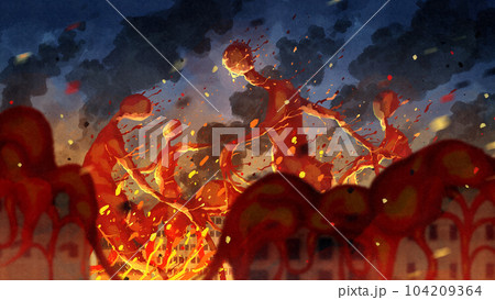 業火の巨人戦争_行進【コンセプトアート】 104209364