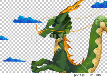 オシャレ2024年賀状イラストハッピーニューイヤーロゴあり 104210896