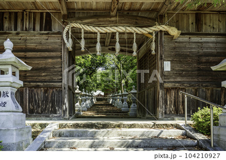 山崎城下町　山崎八幡神社　随身門　兵庫県宍粟市 104210927