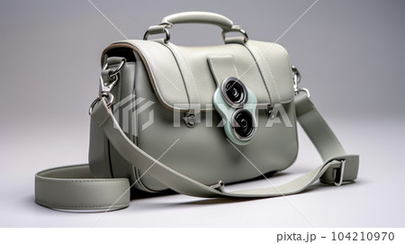 Generative ai illustration of trendy youth womens handbag in studio Generative ai illustration of trendy youth womens handbag in studio 104210970