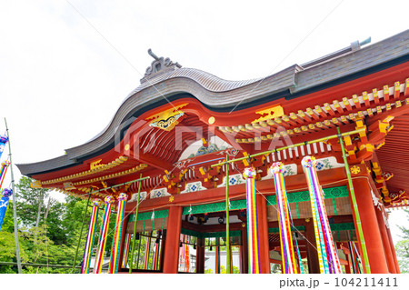 神奈川県鎌倉市 七夕シーズンの鶴岡八幡宮 神奈川県鎌倉市 七夕シーズンの鶴岡八幡宮 104211411