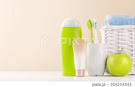 Toiletry and toothbrushes Toiletry and toothbrushes 104214343