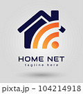 home net Vector Illustration of Vibrant Abstract Logo Design Elements 104214918