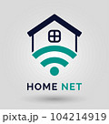 Home wifi Vector Illustration of Vibrant Abstract Logo Design Elements 104214919