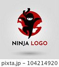 Ninja Vector Illustration of Vibrant Abstract Logo Design Elements 104214920