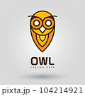 Owl Vector Illustration of Vibrant Abstract Logo Design Elements 104214921