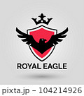 royal crown eagle Vector Illustration of Vibrant Abstract Logo Design Elements 104214926