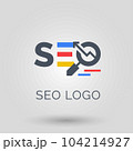 SEO Vector Illustration of Vibrant Abstract Logo Design Elements 104214927