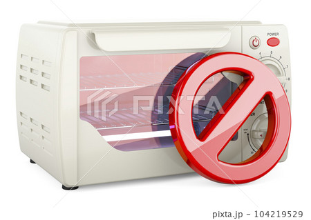 Ultraviolet Sterilizer Cabinet with prohibition sign. 3D rendering Ultraviolet Sterilizer Cabinet with prohibition sign. 3D rendering 104219529