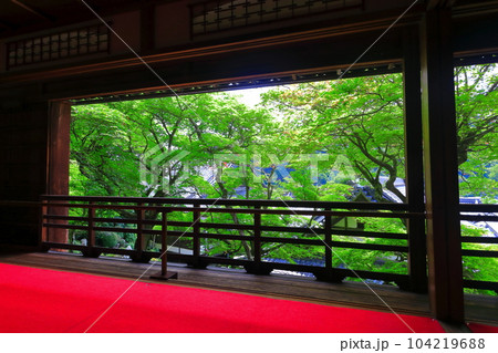 【京都府】楊谷寺（柳谷観音）の上書院から見た浄土苑（限定公開） 104219688