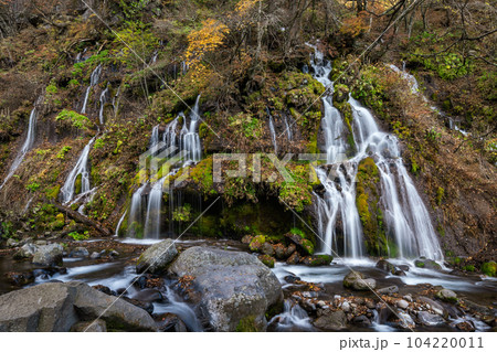 「山梨県」晩秋の吐竜の滝 北杜市 「山梨県」晩秋の吐竜の滝 北杜市 104220011
