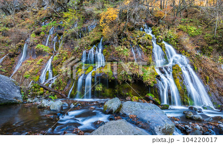 「山梨県」晩秋の吐竜の滝 北杜市 「山梨県」晩秋の吐竜の滝 北杜市 104220017