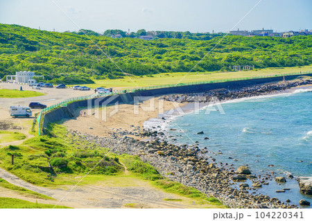 （千葉県）晴天下の犬吠埼　君ヶ浜しおさい公園 104220341