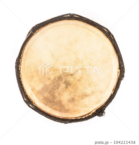 African drum isolated on white background African drum isolated on white background 104221438