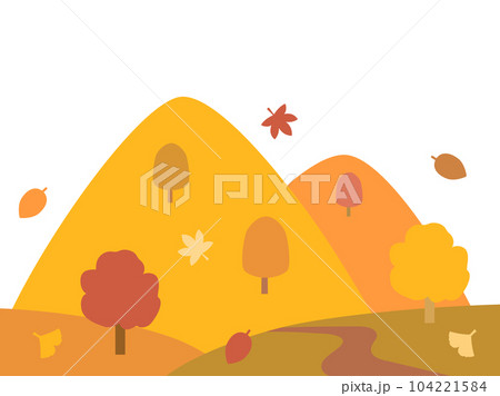 秋の山をイメージしたイラスト 秋の山をイメージしたイラスト 104221584