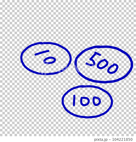 cute illustration of coins 104221850