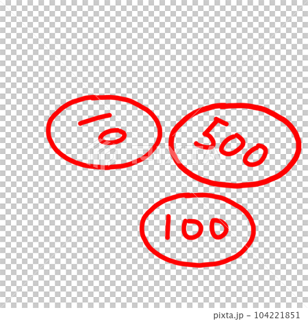 cute illustration of coins cute illustration of coins 104221851