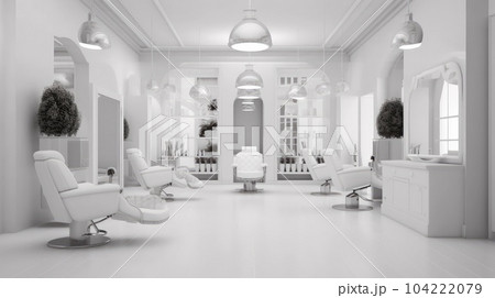 Luxury modern bright interiors salon interior. Luxury modern bright interiors salon interior. 104222079