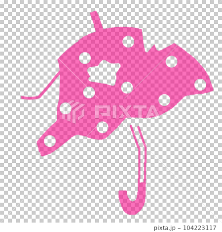 こわれた傘のイラスト 104223117