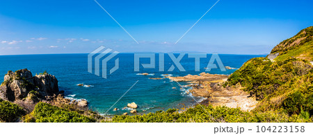 鬼海ヶ浦展望所からの眺め パノラマ 【熊本県天草市】 鬼海ヶ浦展望所からの眺め パノラマ 【熊本県天草市】 104223158