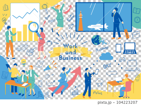 Business scene material collection Business scene material collection 104223207