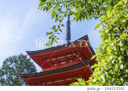 清水寺 新緑の子安塔 清水寺 新緑の子安塔 104223582
