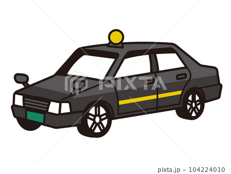 タクシーのベクターイラスト素材／車／観光／ハイヤー 104224010
