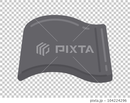 一枚の瓦のイラスト 一枚の瓦のイラスト 104224296