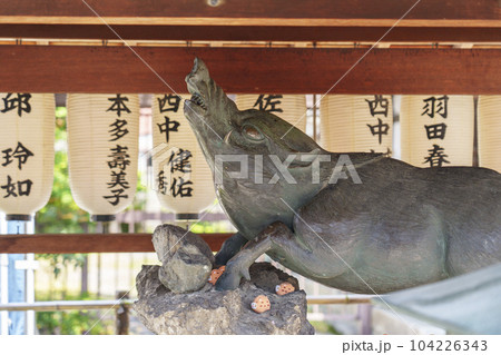建仁寺塔頭　禅居庵（摩利支天堂）亥堂にいるいのしし像 104226343