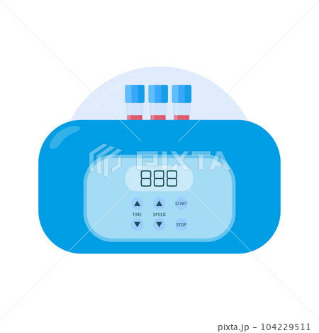 Centrifuge laboratory separation equipment kit medical illustration 104229511