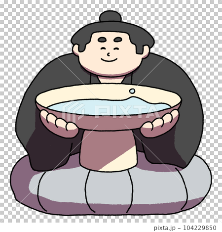 盃を掲げる力士 盃を掲げる力士 104229850