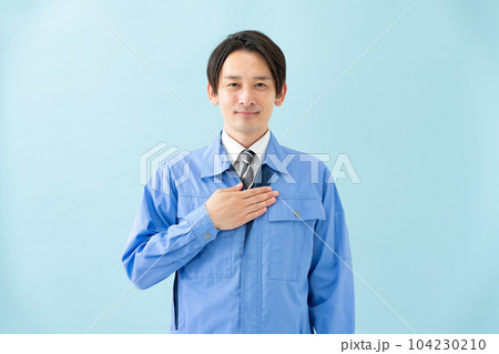 作業服の男性 ポートレート 作業服の男性 ポートレート 104230210