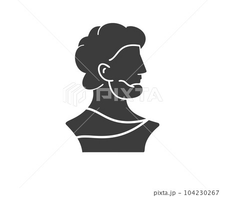 Ancient sculpture icon on white background. Vector illustration. Ancient sculpture icon on white background. Vector illustration. 104230267