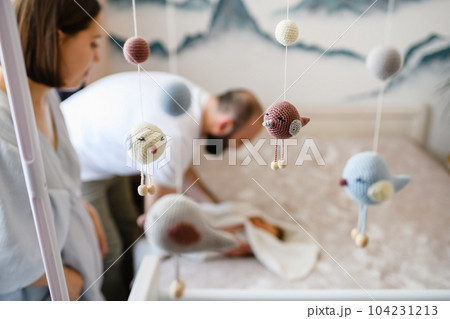Baby crib badroom mobile knitted hanging toys Baby crib badroom mobile knitted hanging toys 104231213