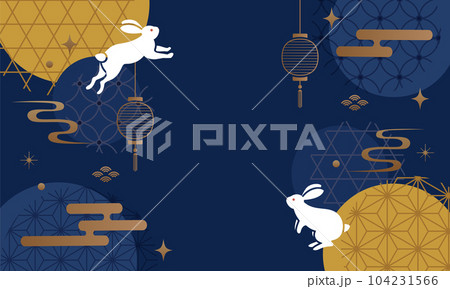 中秋のベクターイラスト背景 104231566