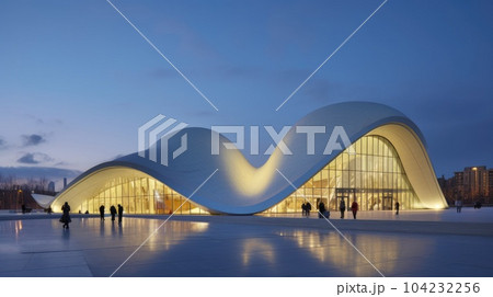 cultural center, marvelous design of architecture . generative ai AIG32 104232256