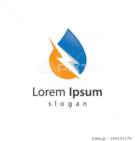 Water strom logo design 104235274