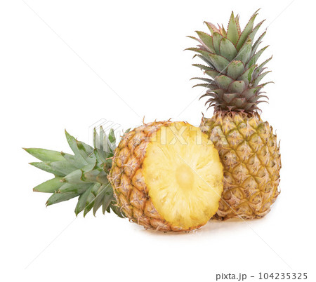 fresh pineapple isolated on white background fresh pineapple isolated on white background 104235325
