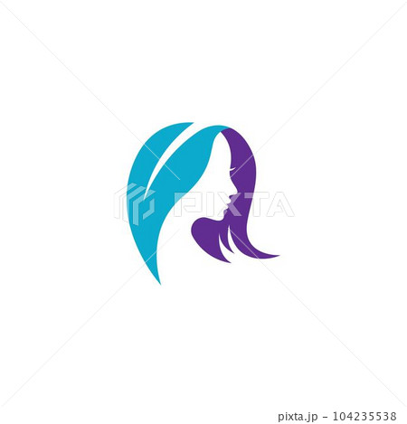 Beauty hair and salon logo 104235538