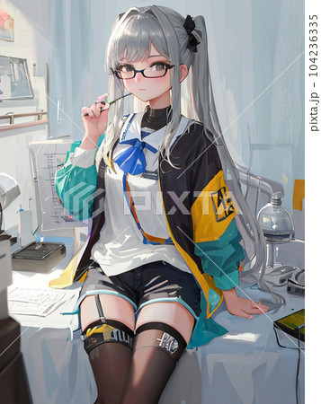 AIイラスト「メガネ女子」 AIイラスト「メガネ女子」 104236335