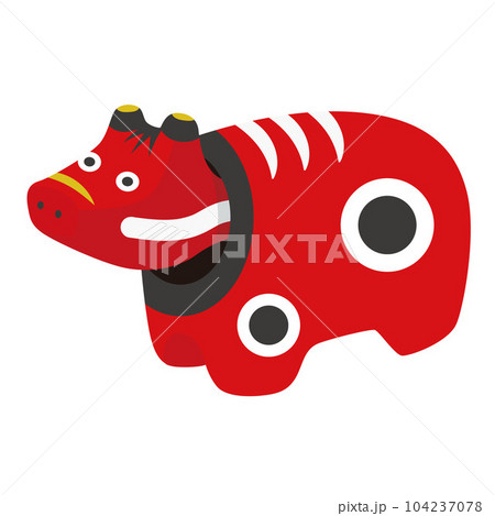 赤べこのイラスト 赤べこのイラスト 104237078