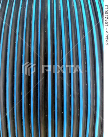 Power lines cable reel pattern texture background  104238013