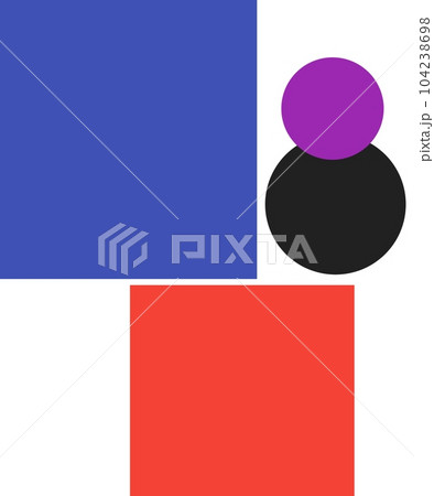 Circle square vector pattern seamless  104238698