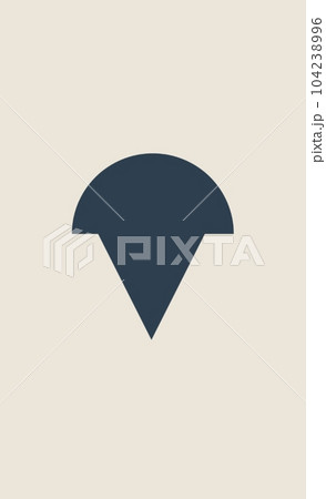 Shell petroleum company logo vector in dark blue colour  104238996