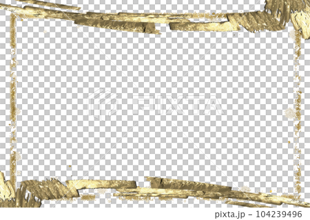 Curved and square frame background decorated with gorgeous gold brush Curved and square frame background decorated with gorgeous gold brush 104239496