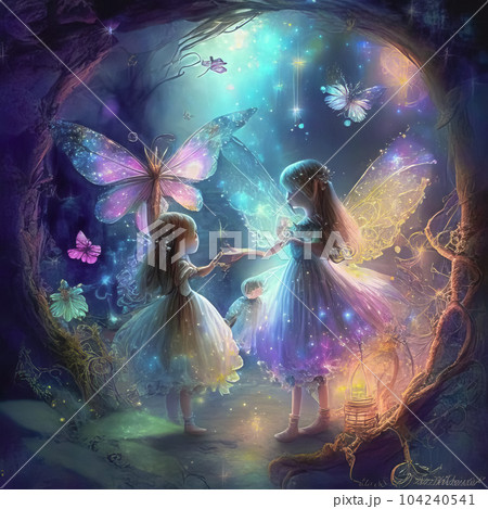 Magical country where fabulous fairies live Magical country where fabulous fairies live 104240541