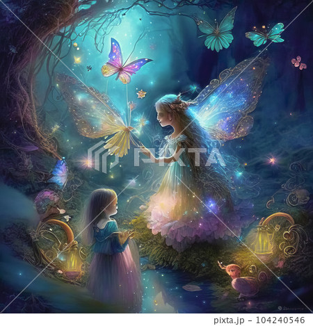 Magical country where fabulous fairies live Magical country where fabulous fairies live 104240546